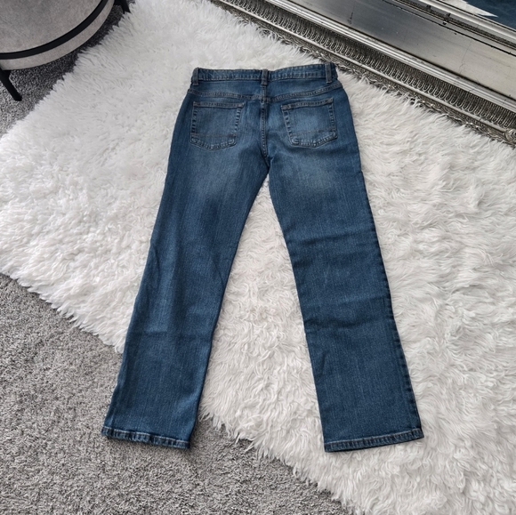 Cat & Jack Boys' Stretch Bootcut Jeans. Adjustable waist. Khaki Wash. Size 14. N - Picture 3 of 8